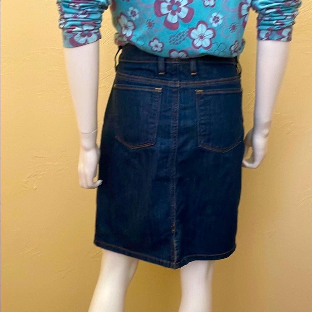 LL Bean Classic Denim Skirt (P13) - Picture 2 of 5